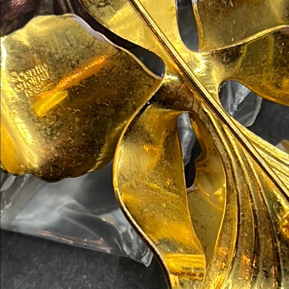 Vintage Cerrito Original 1982 orchid brooch - Picture 5 of 5